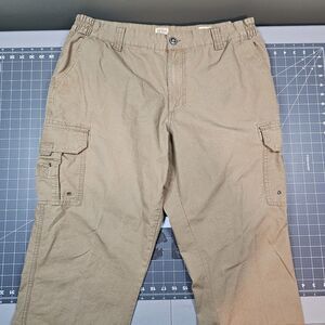 Redhead Cargo Pants 40x30 Fulton Khaki Tan Ripstop Canvas Work Stretch Outdoors
